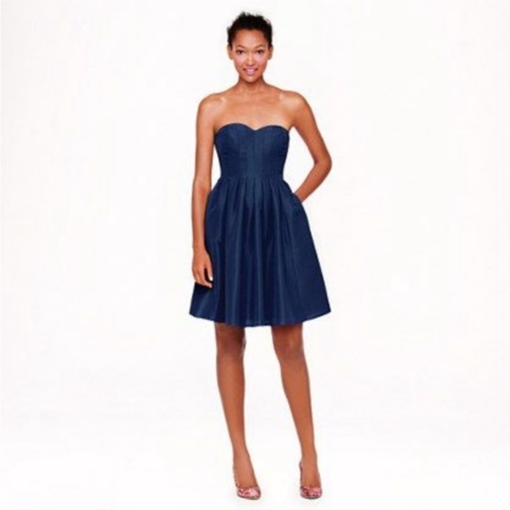 J.crew Marlie Faille Strapless
Sweetheart Pleated Dress size 6